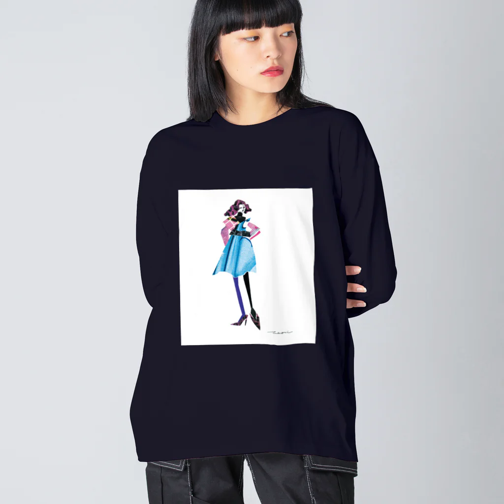 CAORIのGIRL ビッグシルエットロングスリーブTシャツ