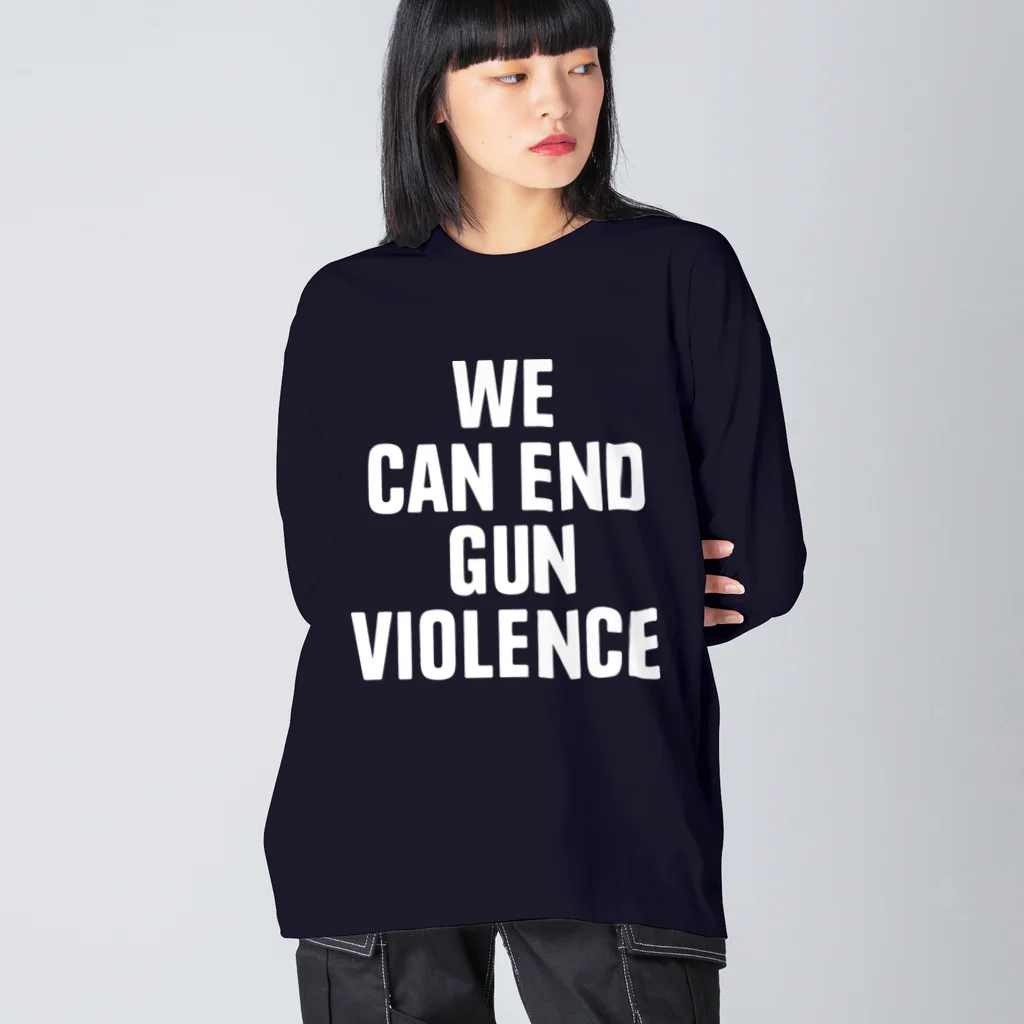 kasweeeeのWE CAN END GUN VIOLENCE ビッグシルエットロングスリーブTシャツ