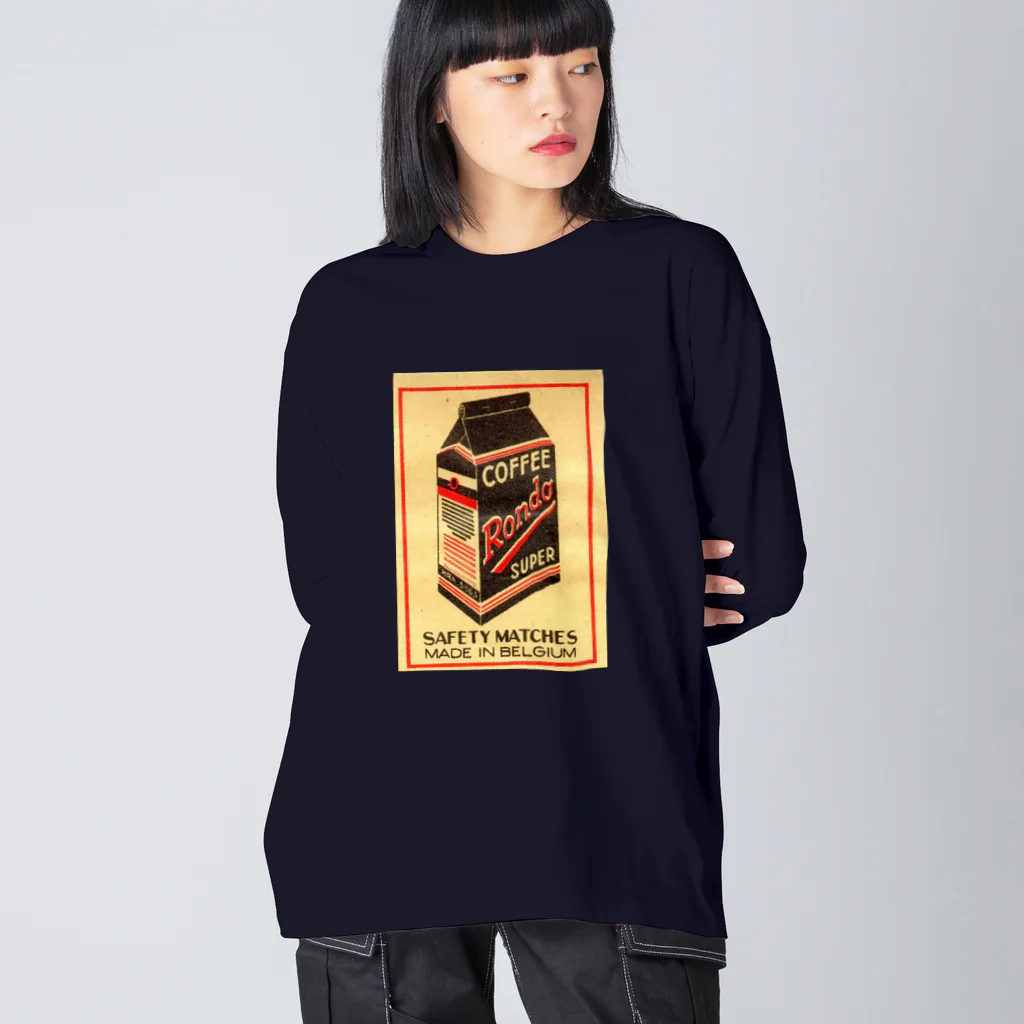 YS VINTAGE WORKSのベルギー　珈琲パック Big Long Sleeve T-Shirt