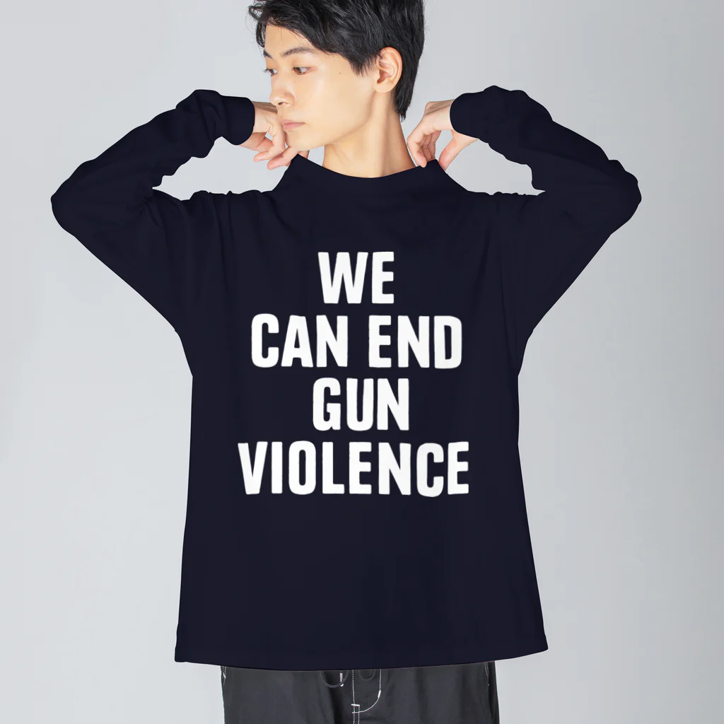 kasweeeeのWE CAN END GUN VIOLENCE ビッグシルエットロングスリーブTシャツ