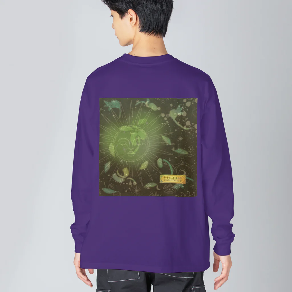 キキとココからの➕他のデザイン：太陽の恵み／芽吹き Big Long Sleeve T-Shirt