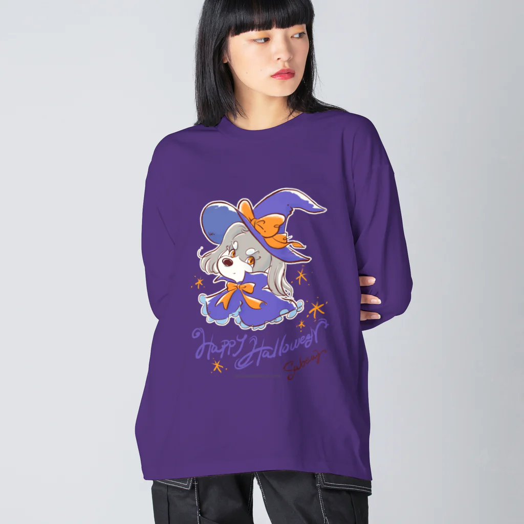 obosa_DENS/SABEAR_shop ＠SUZURIのシュナガール_ハロウィン_ウェア Big Long Sleeve T-Shirt