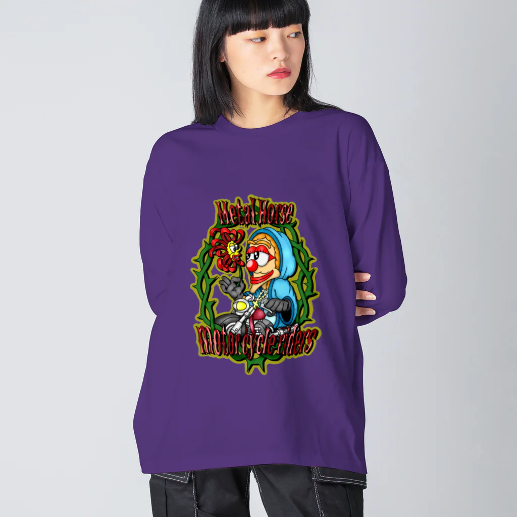 METAL HORSE 金属の馬のMETAL HORSE マリア Big Long Sleeve T-Shirt