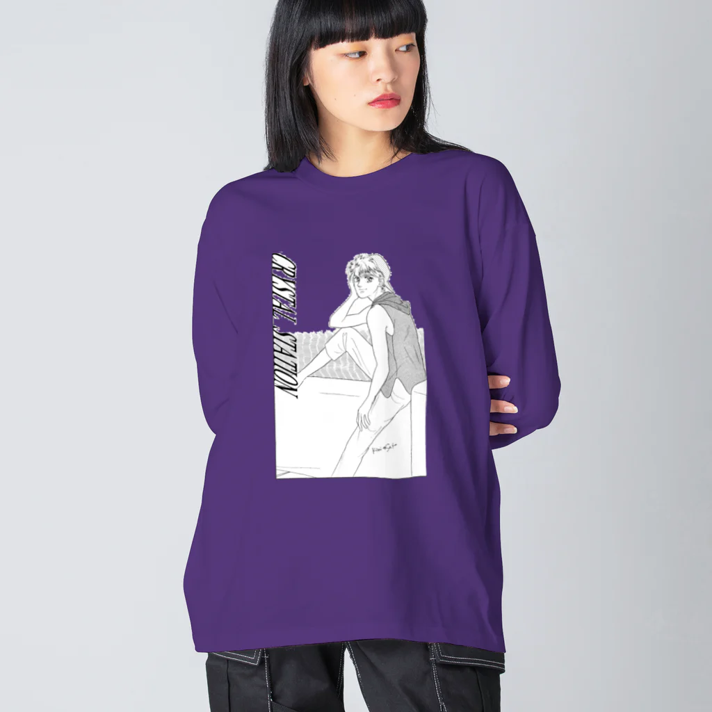 Kimi’s shopのCrystal Station 2 ビッグシルエットロングスリーブTシャツ