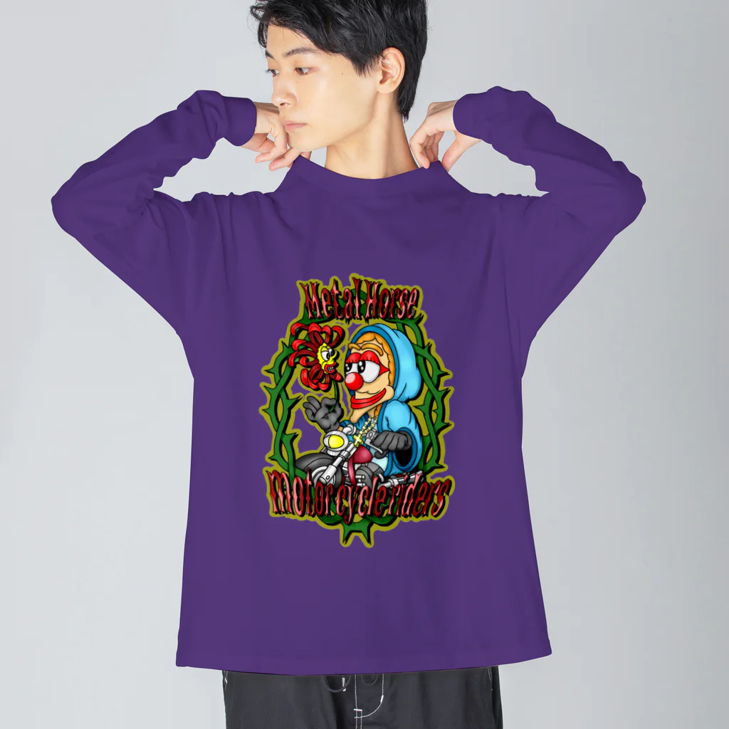 METAL HORSE 金属の馬のMETAL HORSE マリア Big Long Sleeve T-Shirt