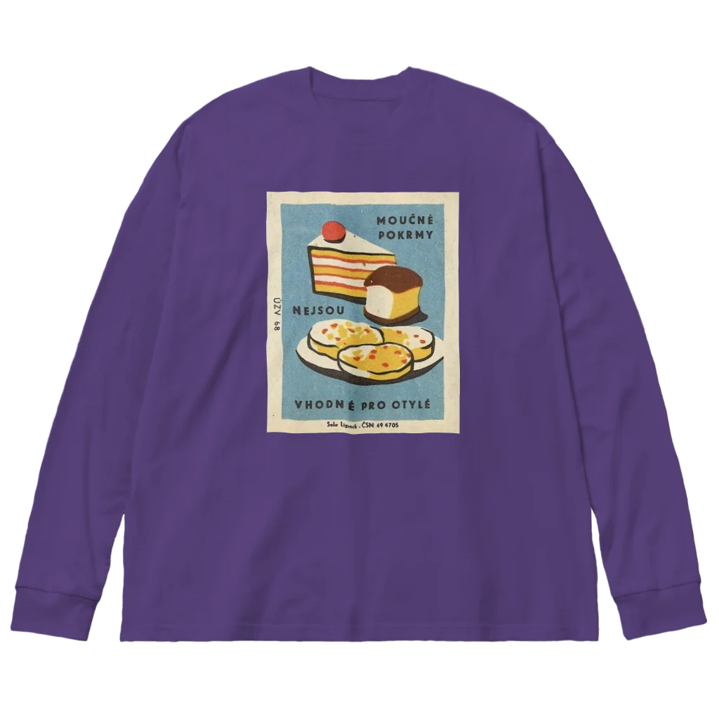 YS VINTAGE WORKSのチェコ・スロヴァキア マッチ（パンとケーキ） Big Long Sleeve T-Shirt