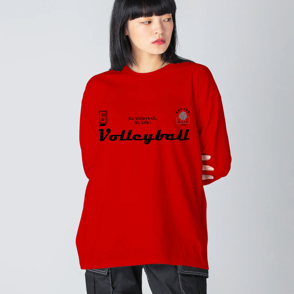 ShibuTのVolleyball(バレーボール) ビッグシルエットロングスリーブTシャツ