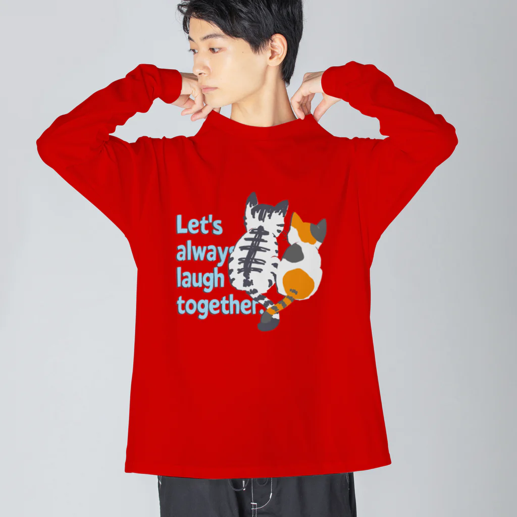 SU-KUのずっと笑顔で Big Long Sleeve T-Shirt