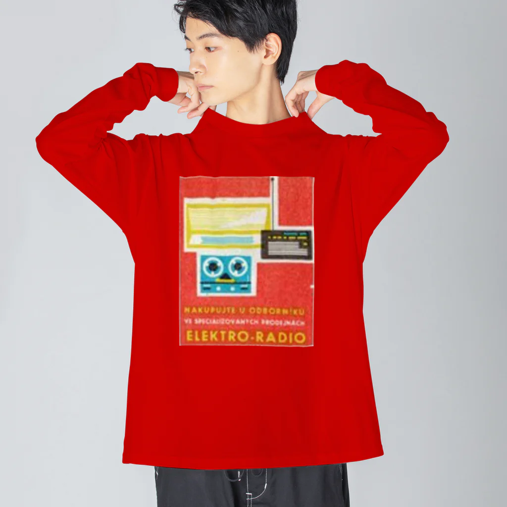 YS VINTAGE WORKSのチェコ　ラジカセ Big Long Sleeve T-Shirt