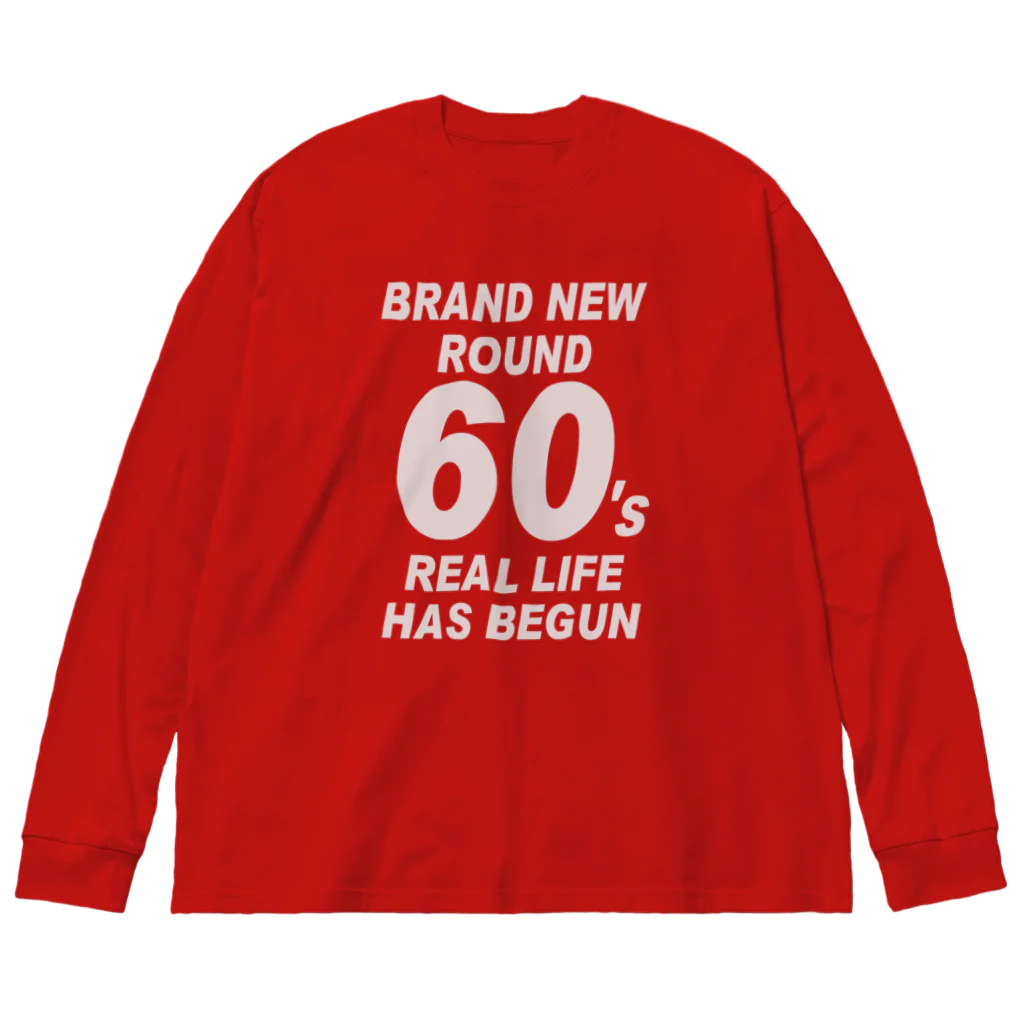 キッズモード某のROUND60 / 還暦＆アラ還を軽やかにすごすロゴ(濃色用) Big Long Sleeve T-Shirt