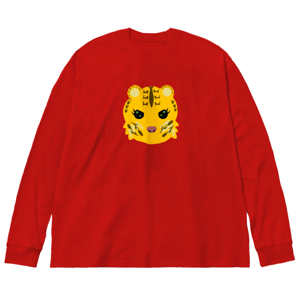 CHOSANAの猫柄の虎 Big Long Sleeve T-Shirt