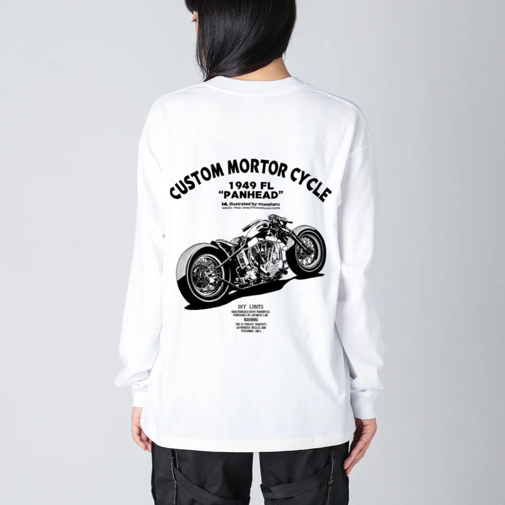 illustrator_HaLのCUSTOM MORTOR CYCLE ビッグシルエットロングスリーブTシャツ