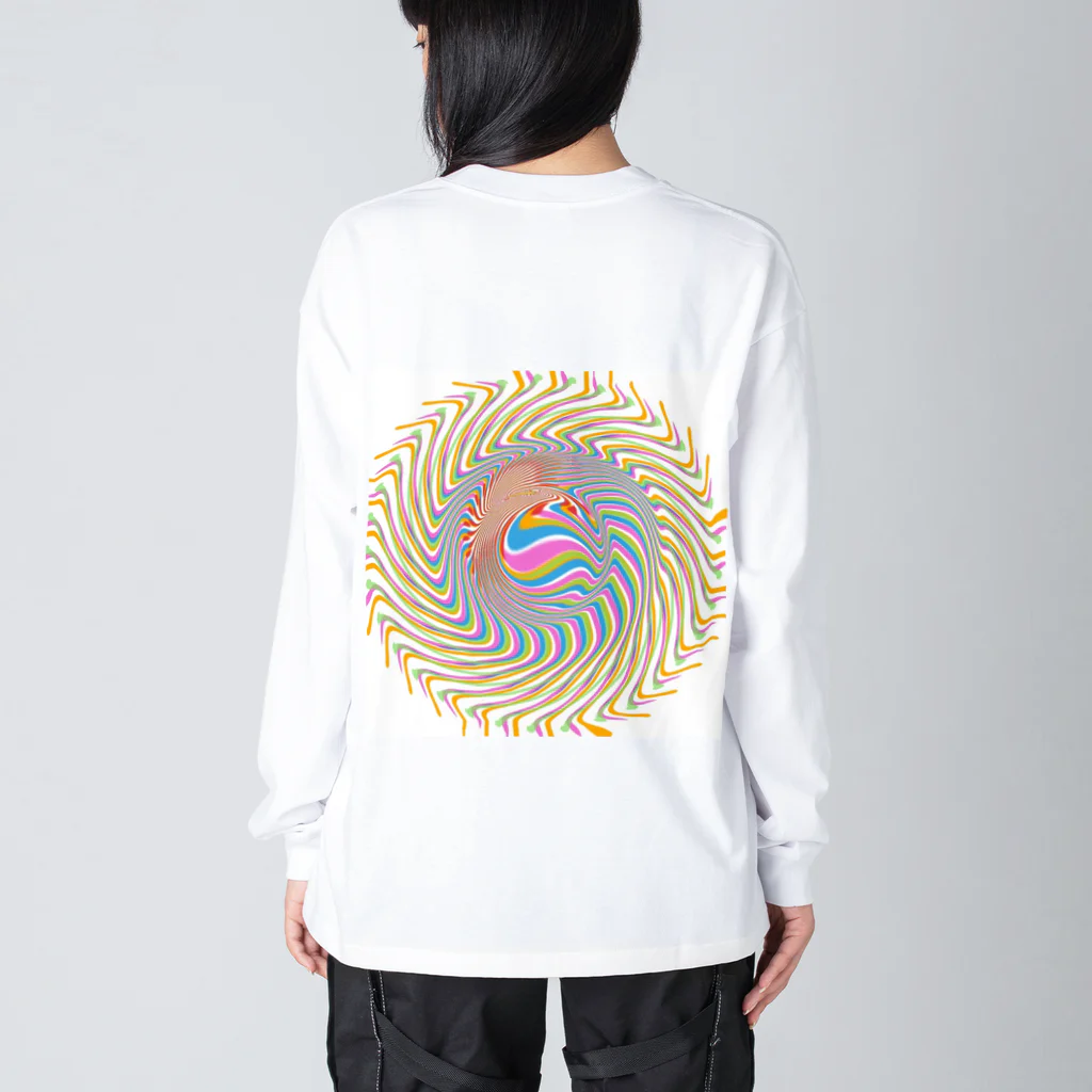 beavermoonのフラワー Big Long Sleeve T-Shirt