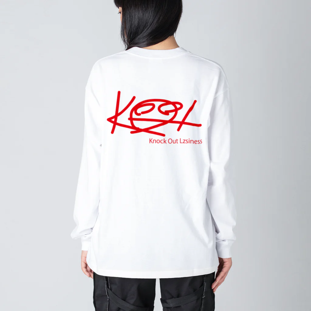 Knock Out Lazinessのbig silhouette at long T Big Long Sleeve T-Shirt