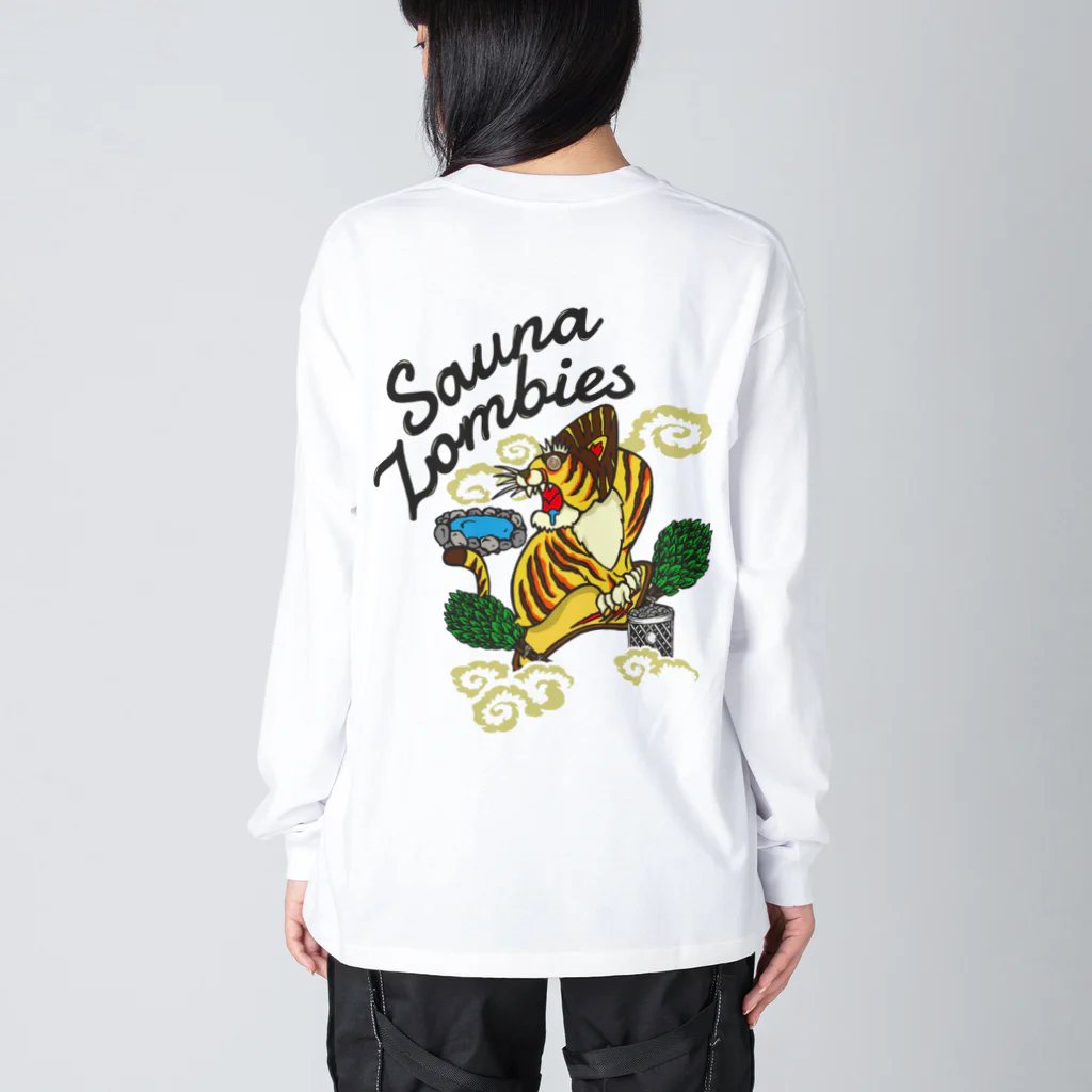 SAUNA ZOMBIESのSAUNA ZOMBIES-Giddy Tiger LONG SLEEVE T- Big Long Sleeve T-Shirt