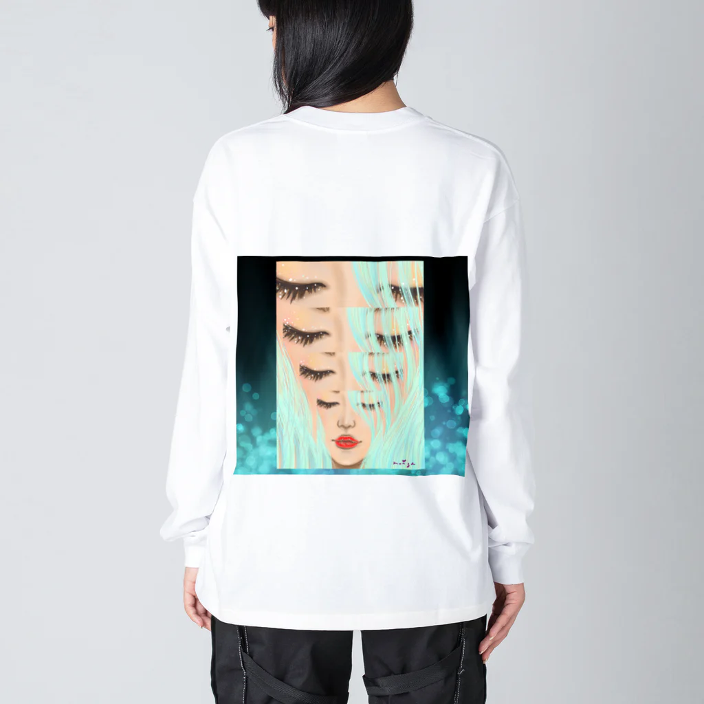 Ｍ✧Ｌｏｖｅｌｏ（エム・ラヴロ）の赤いくちびる💋 Big Long Sleeve T-Shirt