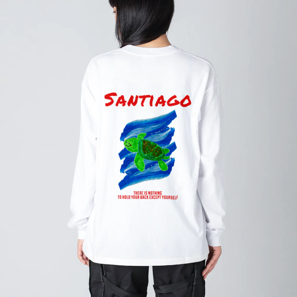 natureのカメちゃん(ワンポイント入り) ビッグシルエットロングスリーブTシャツ