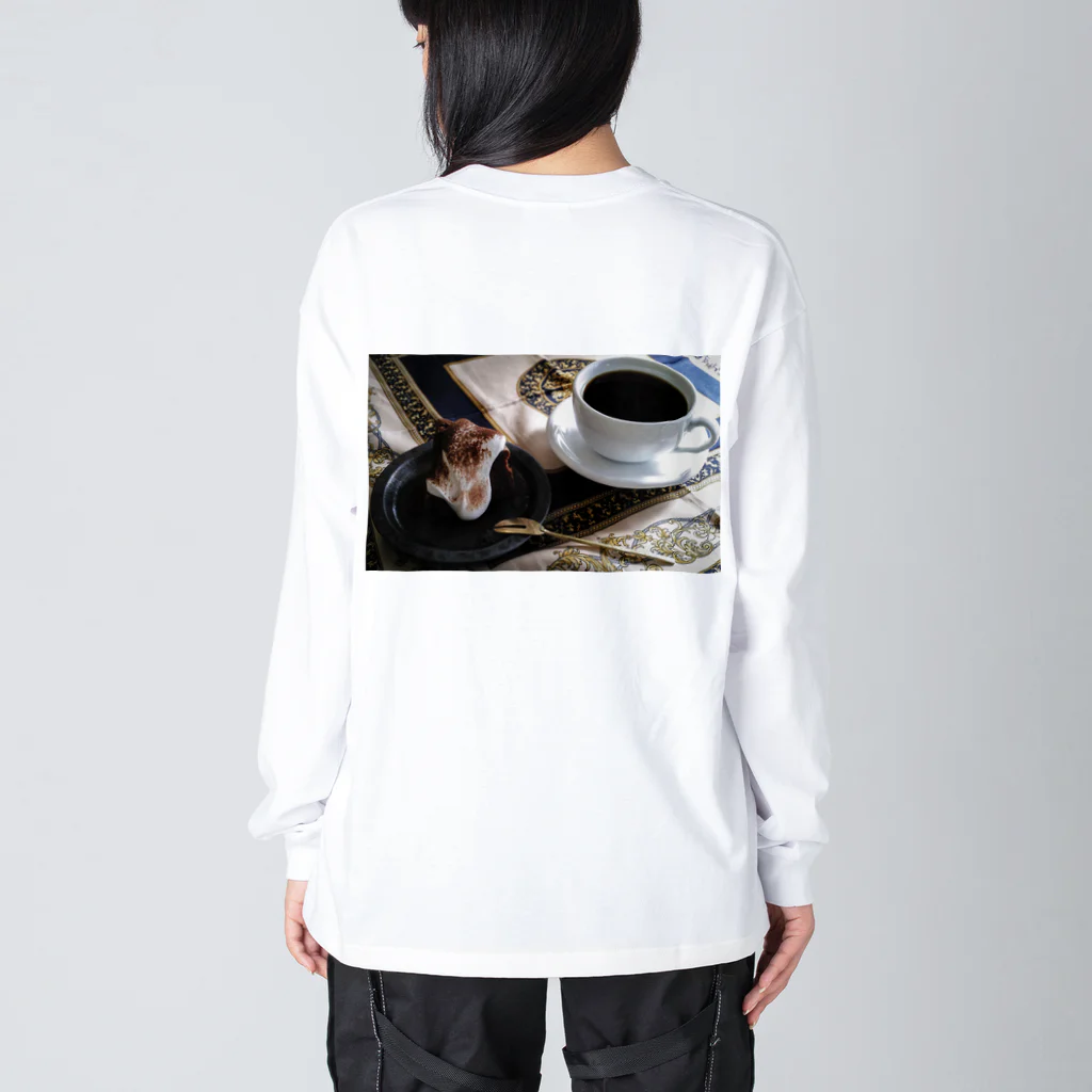 𝑺𝑼𝑵𝑵𝒀 𝑫𝑨𝒀𝑺 𝑪𝑶𝑭𝑭𝑬𝑬のケーキセット ロンT／ Big Long Sleeve T-Shirt