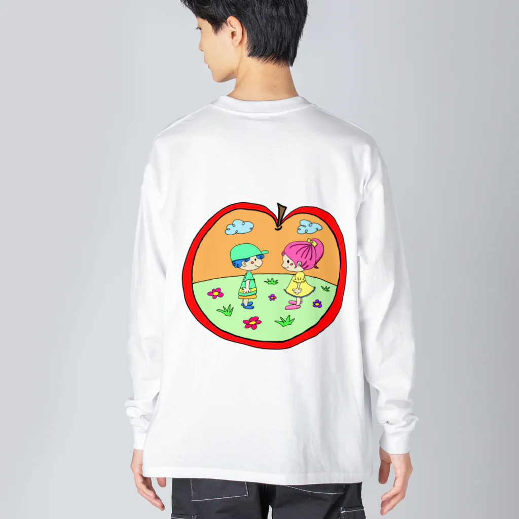 ❤じぇり❤の子供カップルちゃん ビッグシルエットロングスリーブTシャツ