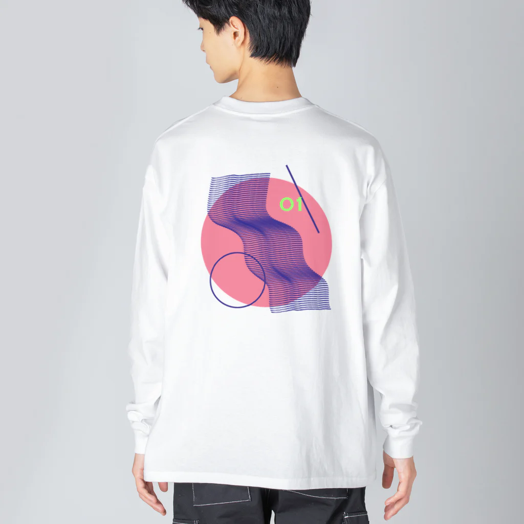 SPACEの01_pink ビッグシルエットロングスリーブTシャツ