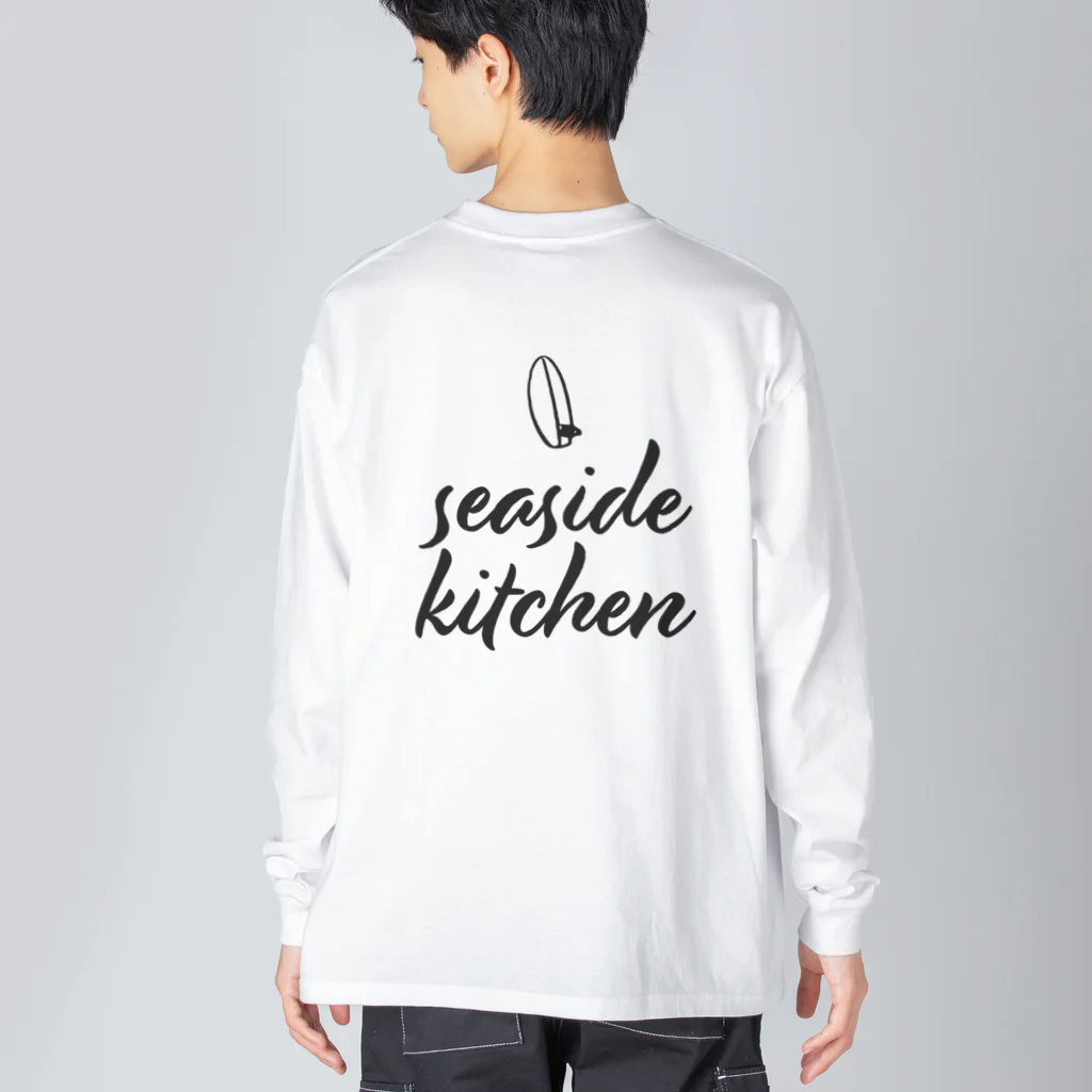 たつおと海子 公式ショップのSeasideKitchen（シンプル） ビッグシルエットロングスリーブTシャツ