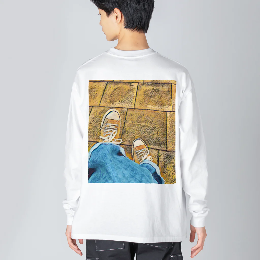 らふのshoes シリーズ Big Long Sleeve T-Shirt