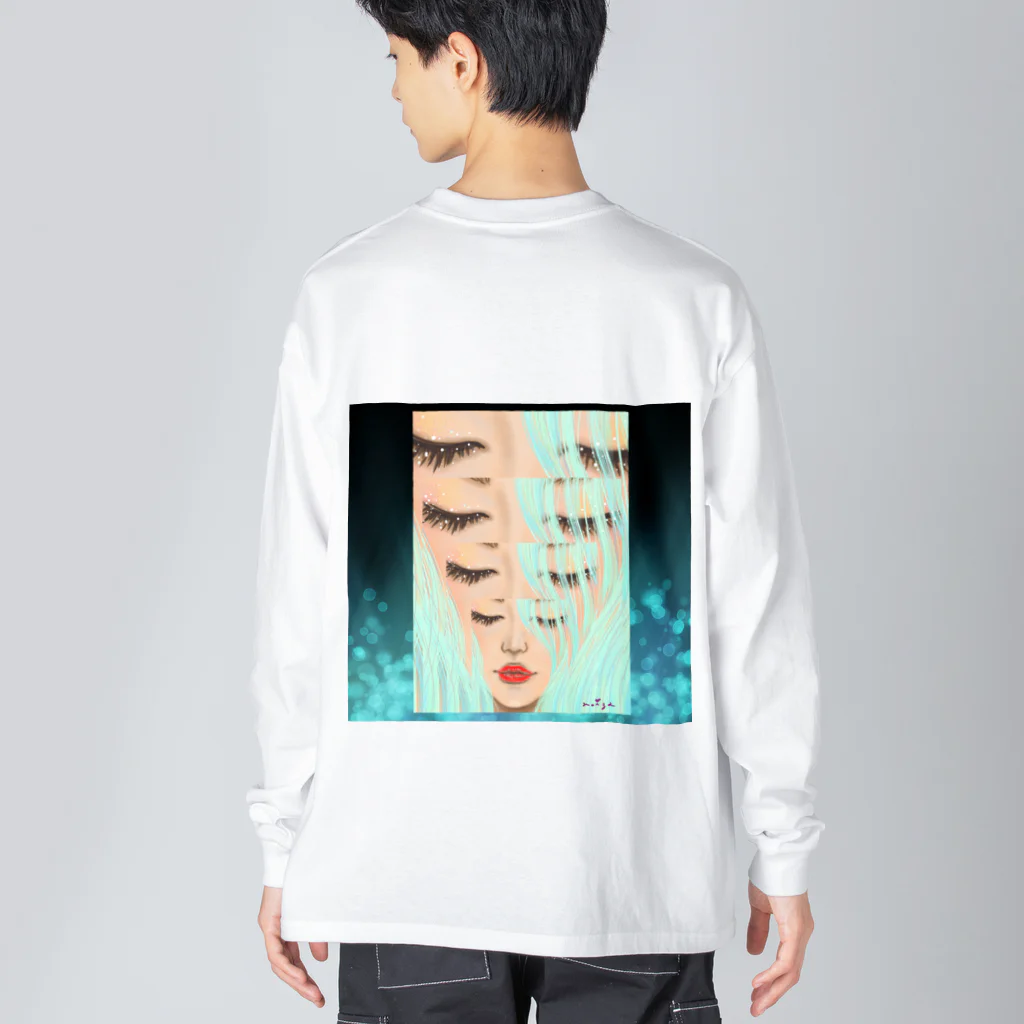 Ｍ✧Ｌｏｖｅｌｏ（エム・ラヴロ）の赤いくちびる💋 Big Long Sleeve T-Shirt