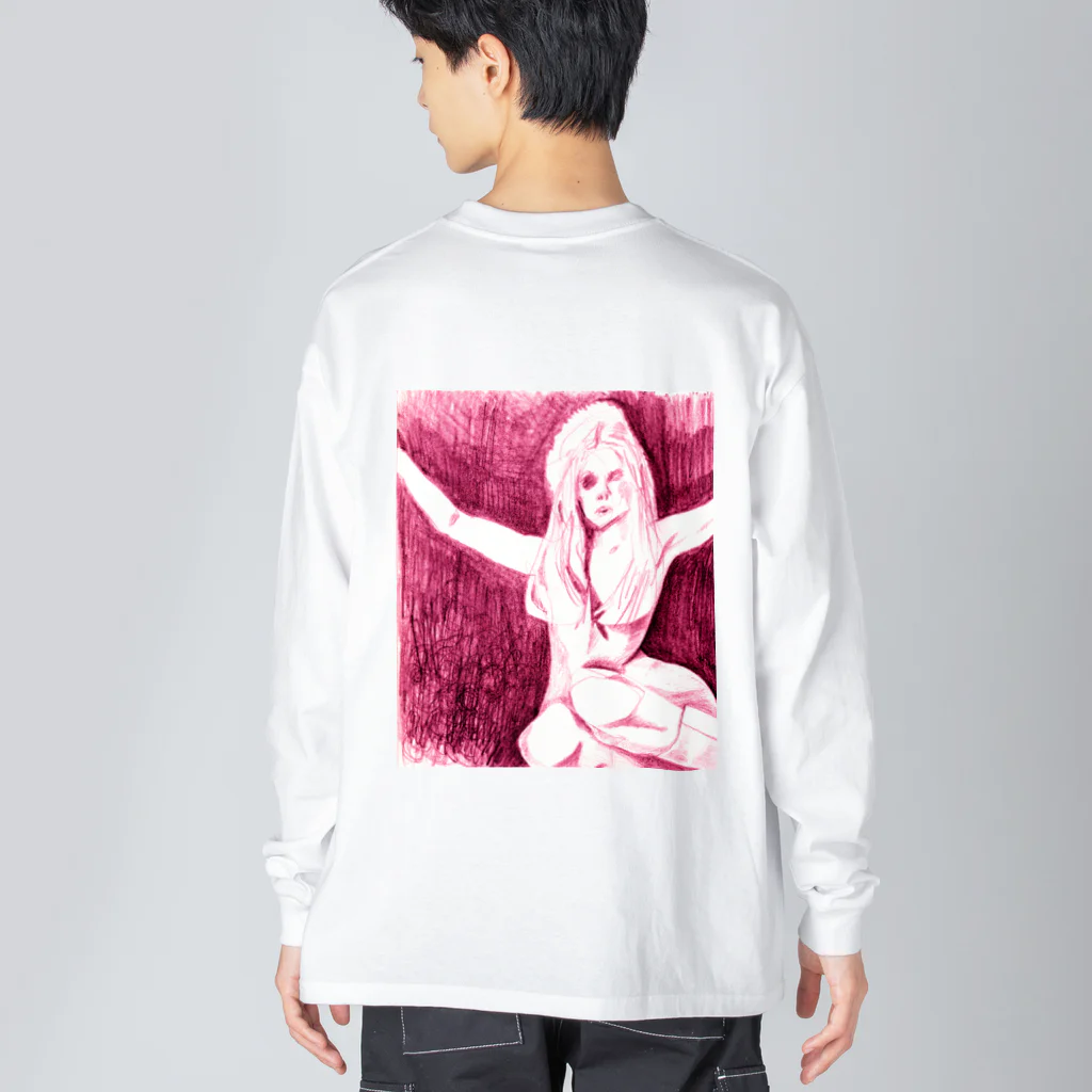 ieharatoshiakiのアルコールよりもイチゴのソーダ（両面プリント） Big Long Sleeve T-Shirt