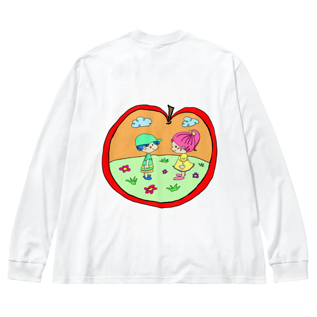 ❤じぇり❤の子供カップルちゃん ビッグシルエットロングスリーブTシャツ