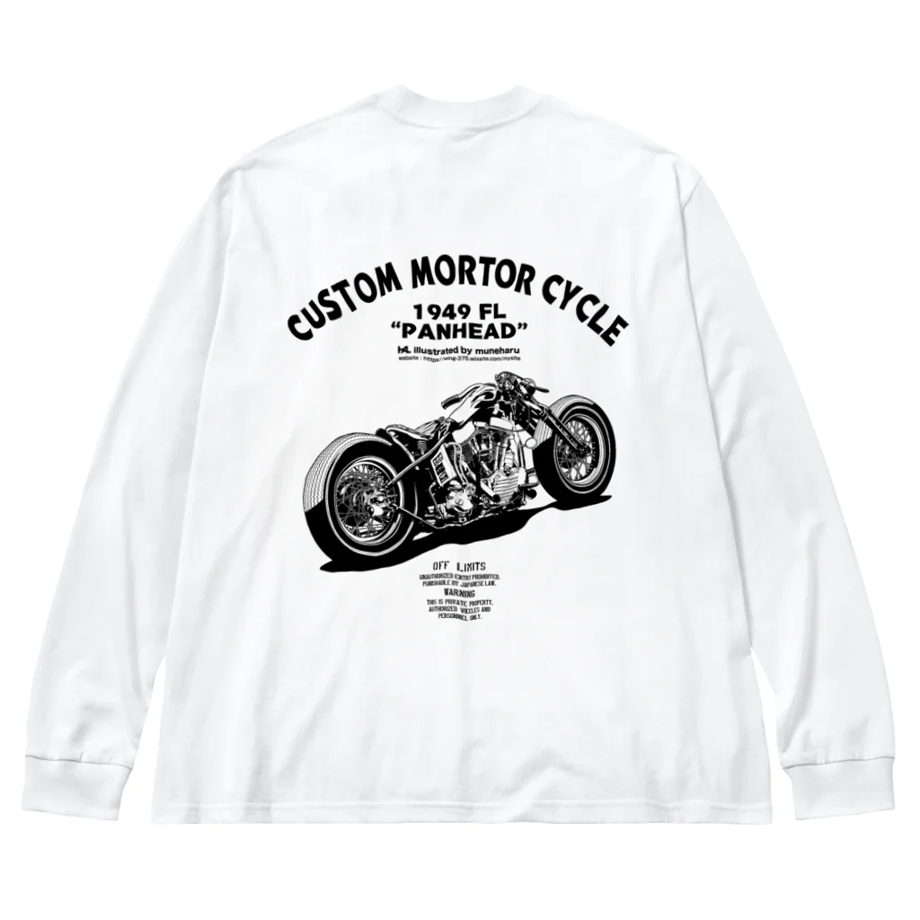 illustrator_HaLのCUSTOM MORTOR CYCLE ビッグシルエットロングスリーブTシャツ