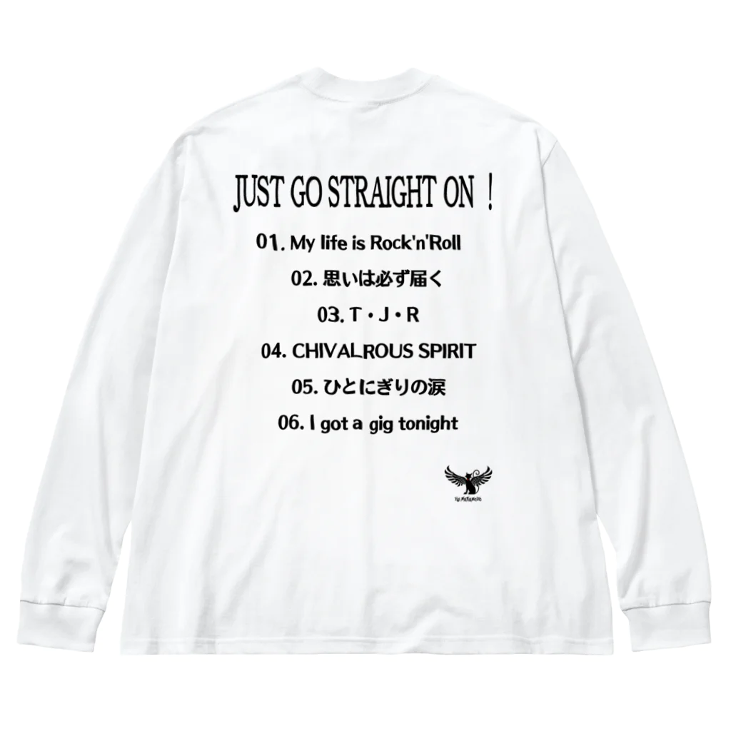 Màau Music.貓音樂 マウミュージックネコショップの政元裕羽ギターBS長袖T 選べるカラー Big Long Sleeve T-Shirt