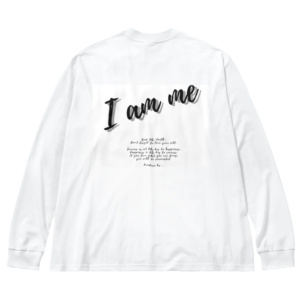 Riku_ShinmuraのI am me ビッグシルエットロングスリーブTシャツ