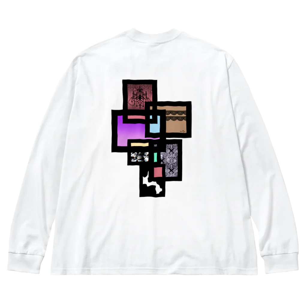 Ｍ✧Ｌｏｖｅｌｏ（エム・ラヴロ）のパネル Big Long Sleeve T-Shirt