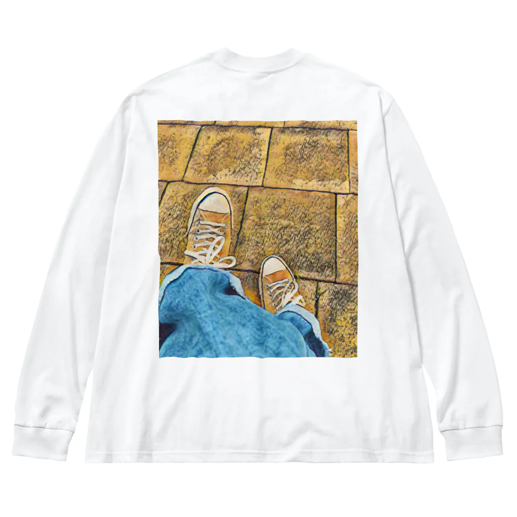 らふのshoes シリーズ Big Long Sleeve T-Shirt