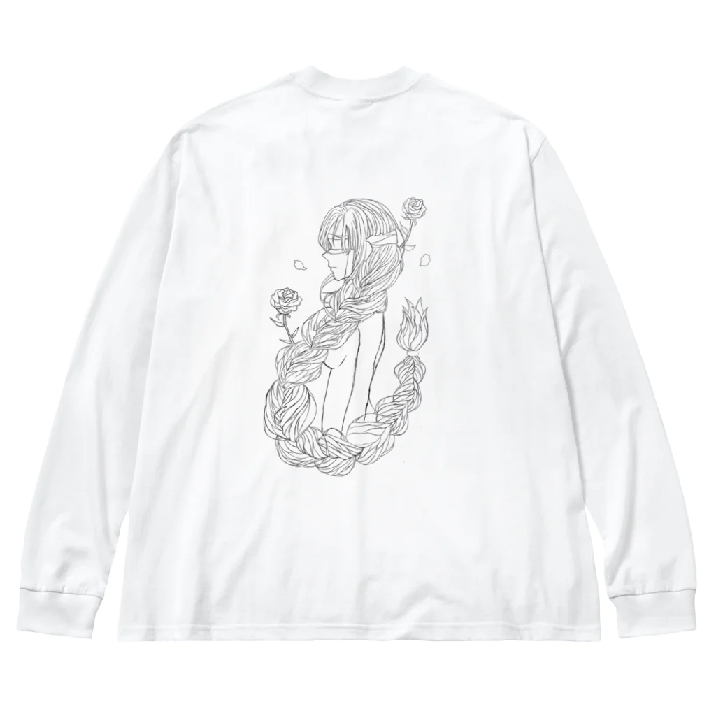 キノの三つ編みちゃん ビッグシルエットロングスリーブTシャツ