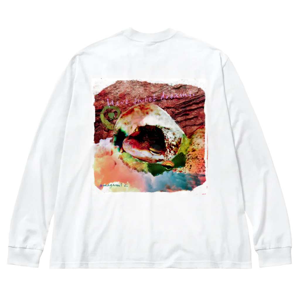 Laugh Rain Laboの夢路 White ver. Big Long Sleeve T-Shirt