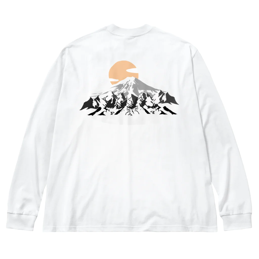 yuuyakeの山/日の出 ビッグシルエットロングスリーブTシャツ