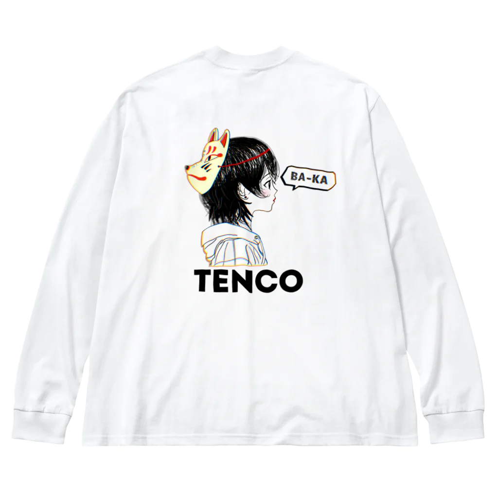 TENCO shopのTENCOちゃん（黒ロゴ） Big Long Sleeve T-Shirt