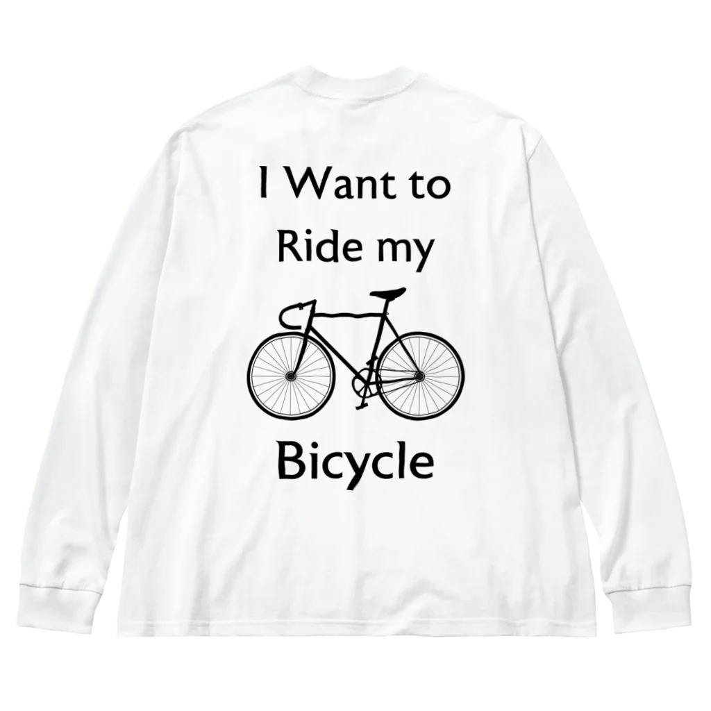 kg_shopの[★バック] I Want to Ride my Bicycle Big Long Sleeve T-Shirt