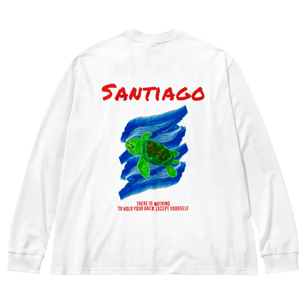 natureのカメちゃん(ワンポイント入り) Big Long Sleeve T-Shirt