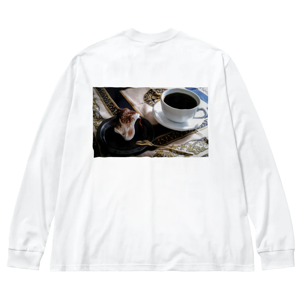 𝑺𝑼𝑵𝑵𝒀 𝑫𝑨𝒀𝑺 𝑪𝑶𝑭𝑭𝑬𝑬のケーキセット ロンT／ Big Long Sleeve T-Shirt