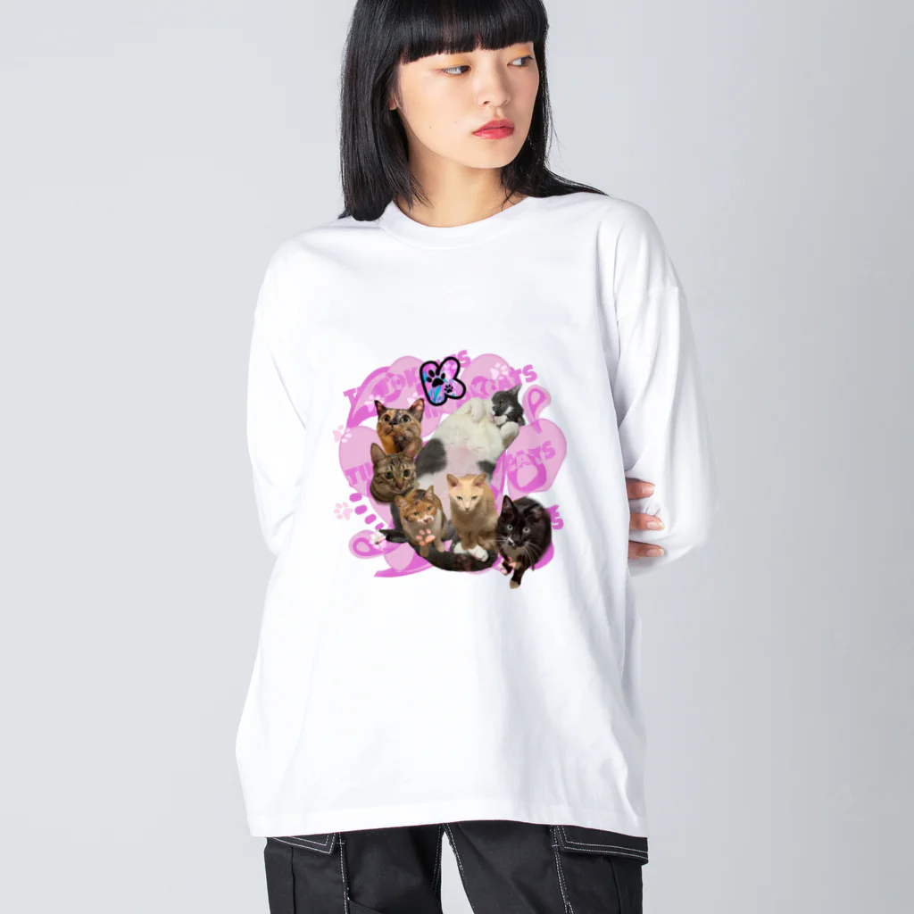 くぅTikTok猫部のTikTok猫部春バージョンロンＴ Big Long Sleeve T-Shirt