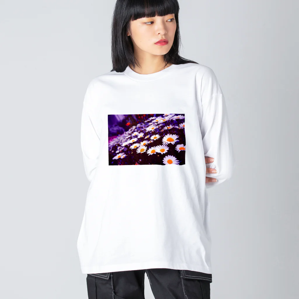 SHOPマニャガハのデイジー(ver:紫) Big Long Sleeve T-Shirt