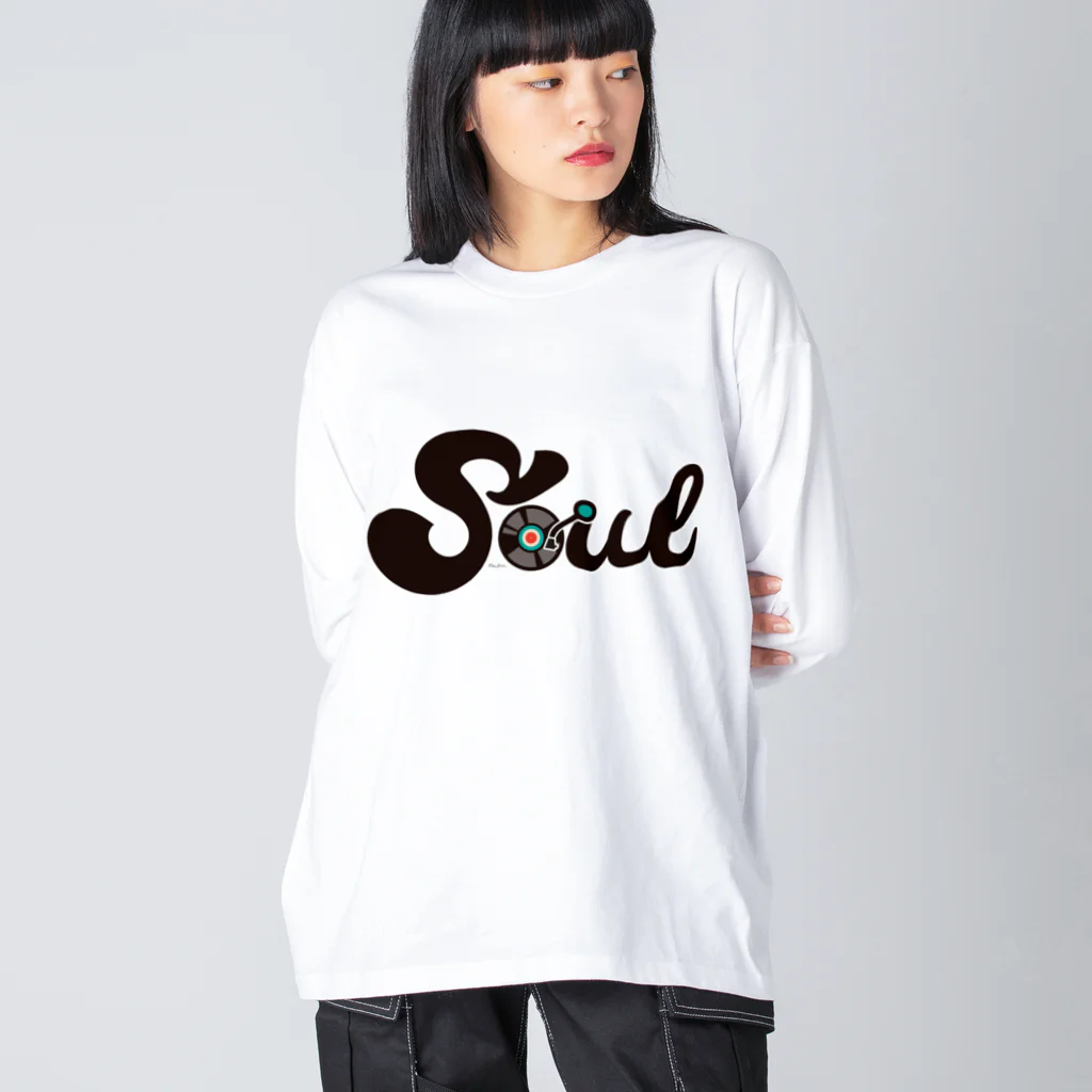 mrsJONESのSoul / レコード ビッグシルエットロングスリーブTシャツ