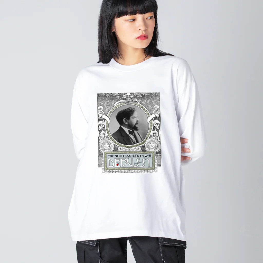 音楽と鳥舎のDebussy's Corner ビッグシルエットロングスリーブTシャツ