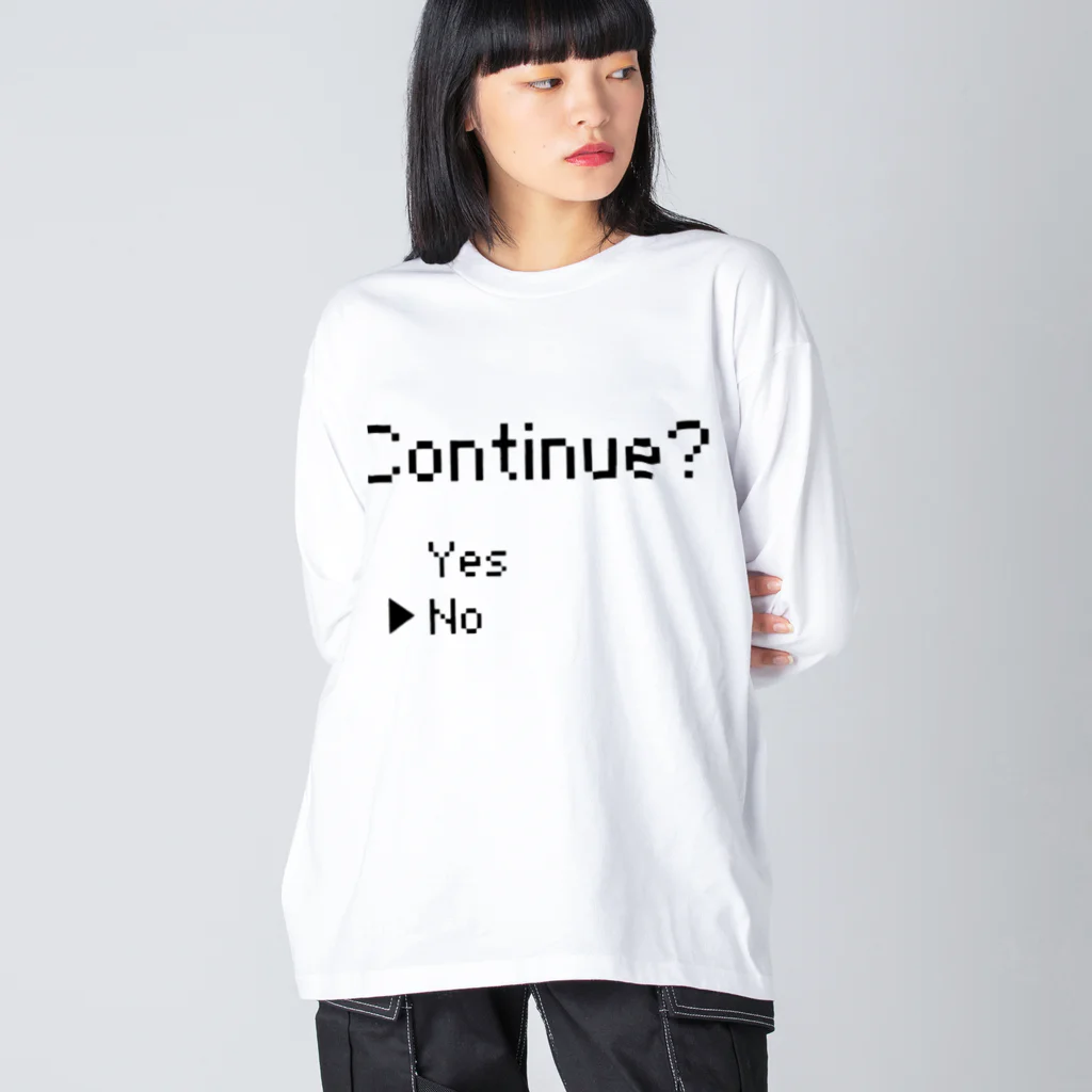 五位のcontinue ~No~ ビッグシルエットロングスリーブTシャツ