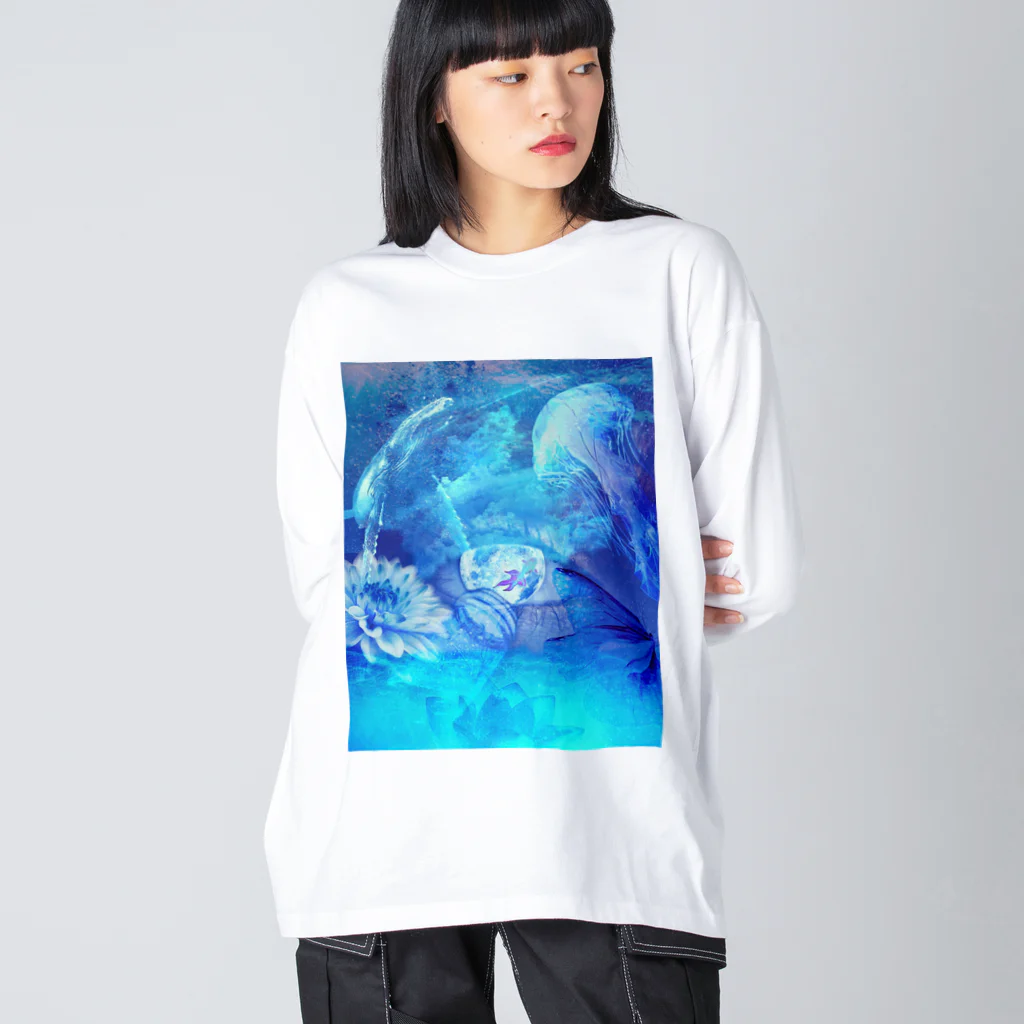 清凛涼水の夏。私の目に映るもの。「儚」 Big Long Sleeve T-Shirt