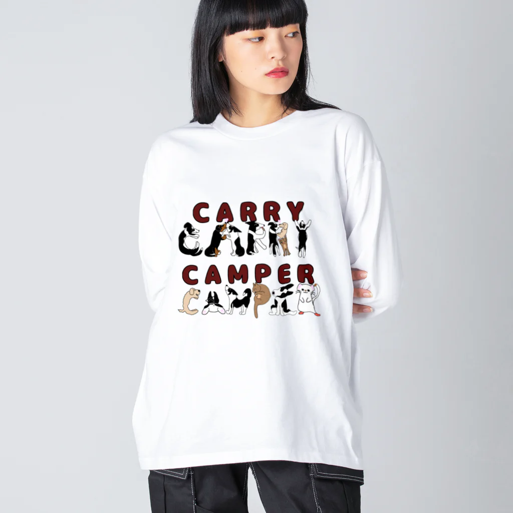 Fortune Campers そっくの雑貨屋さんのCARRY CAMPER ビッグシルエットロングスリーブTシャツ