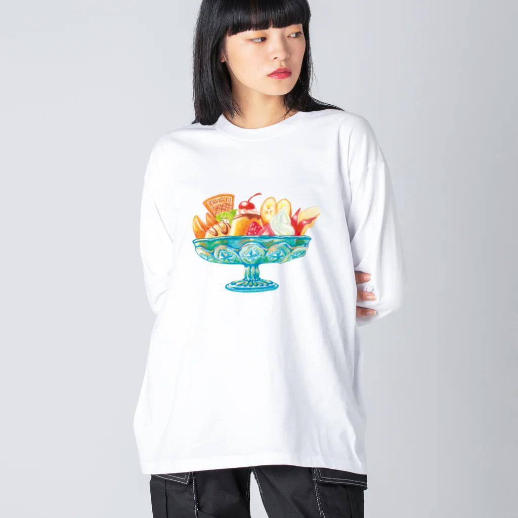 SATONOEのプリンアラモード Big Long Sleeve T-Shirt