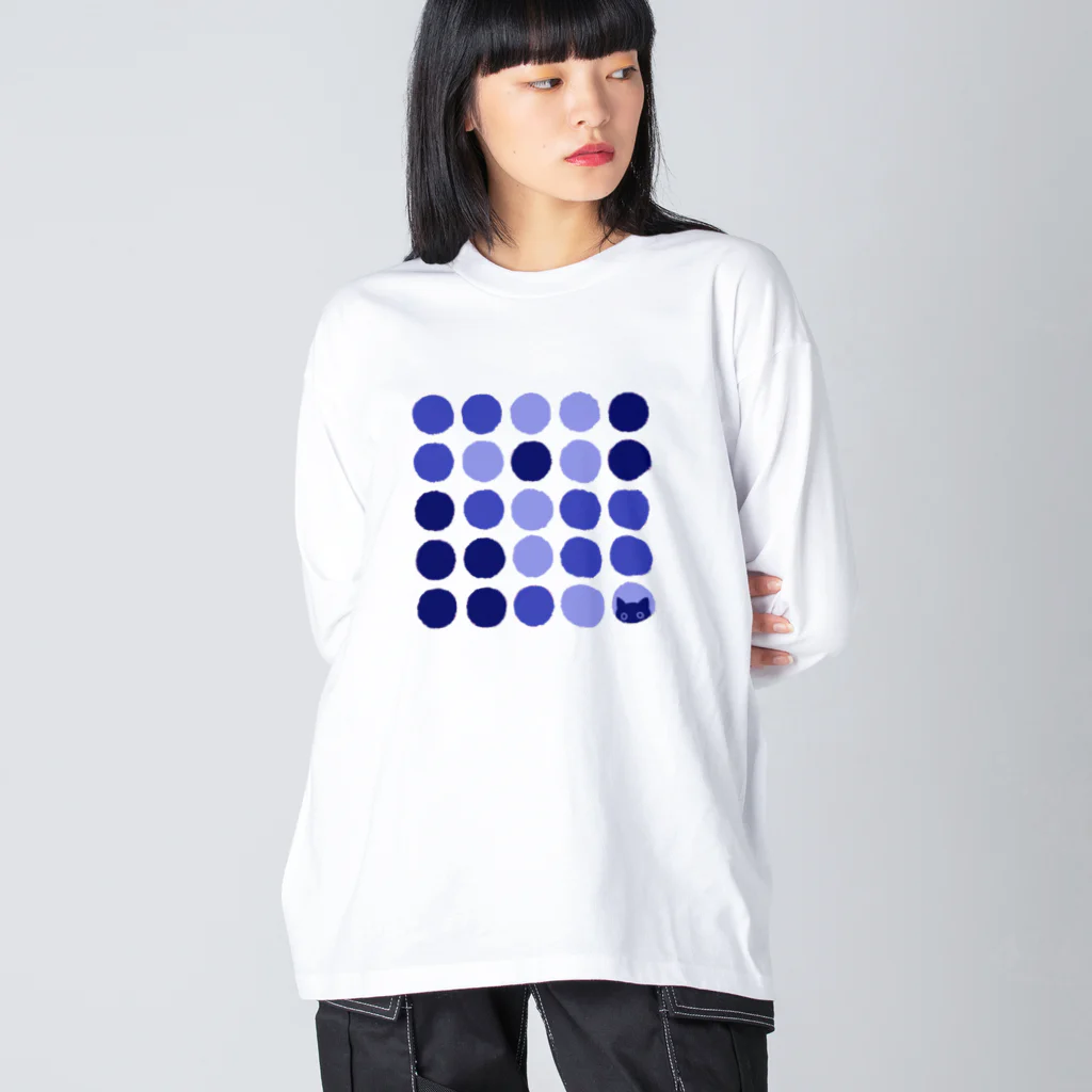 SU-KUのこっそり・杜若色 Big Long Sleeve T-Shirt